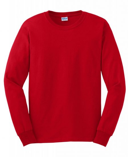 tricou-maneca-lunga-rosu-5xl
